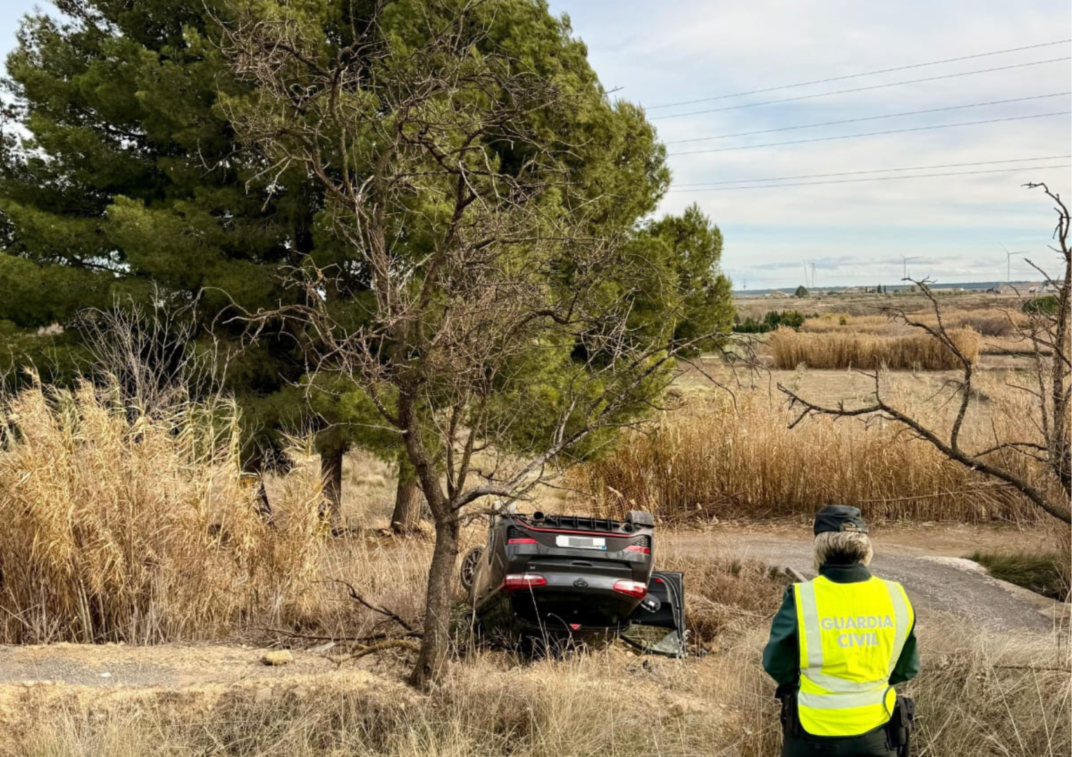 Imagen del accidente en Murillo el Cuende