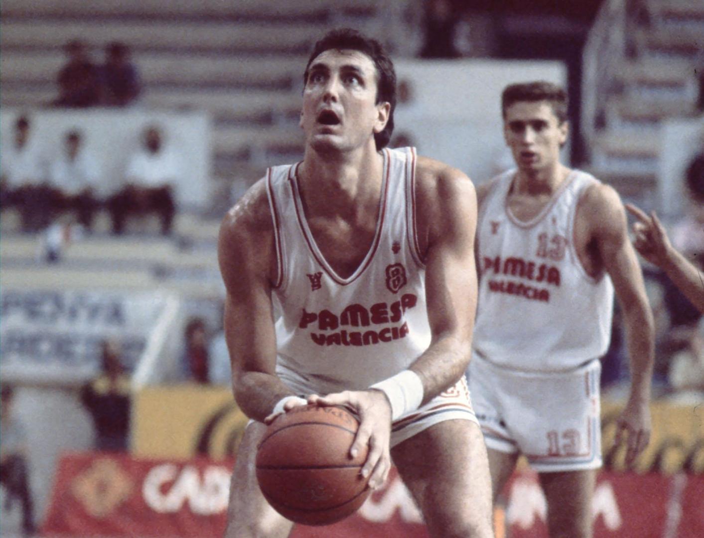 El ex jugador de baloncesto estadounidense Brad Branson, durante su etapa en el Pamesa Valencia