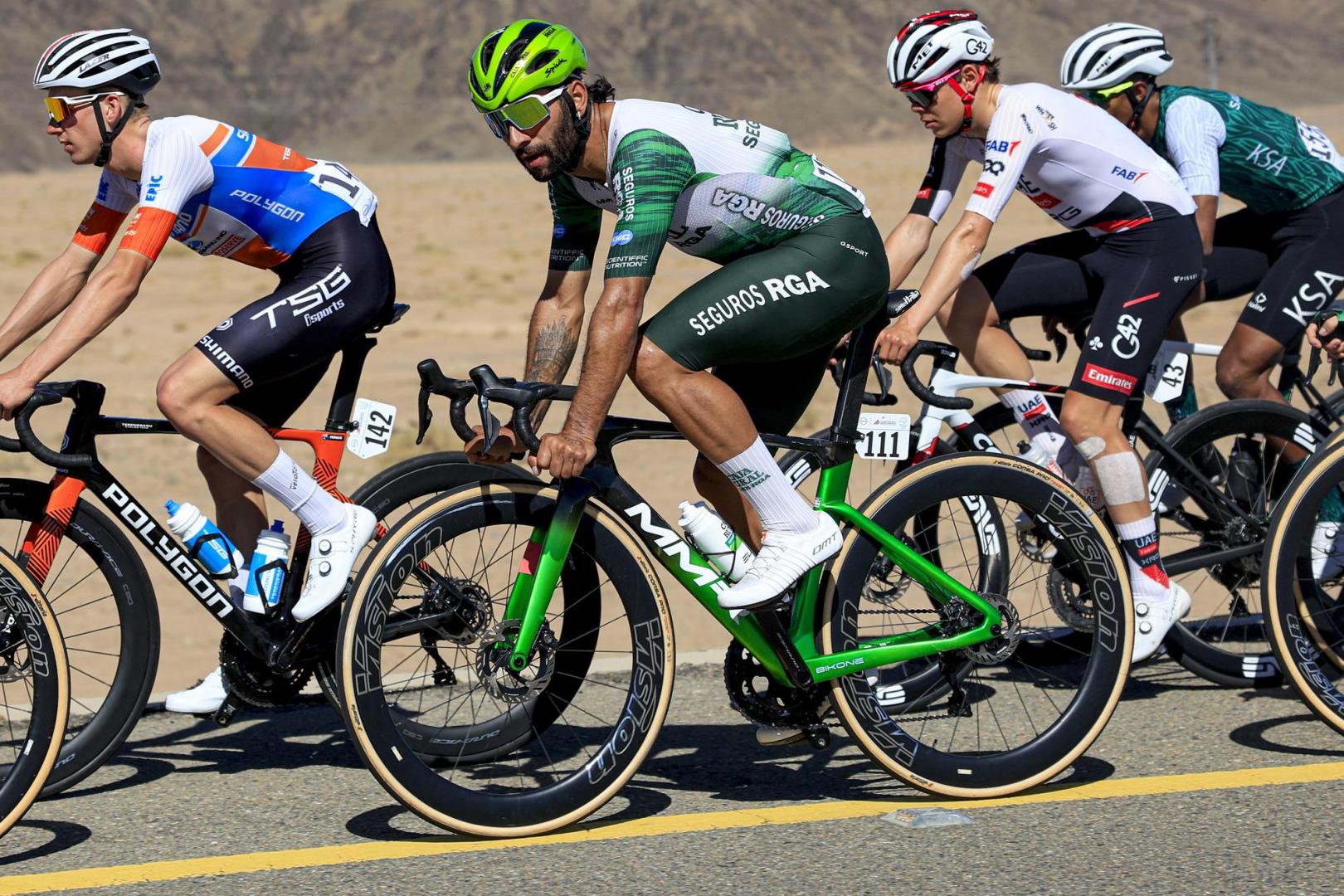 Fernando Gaviria, el único corredor del Caja Rural que ha corrido el Tour.