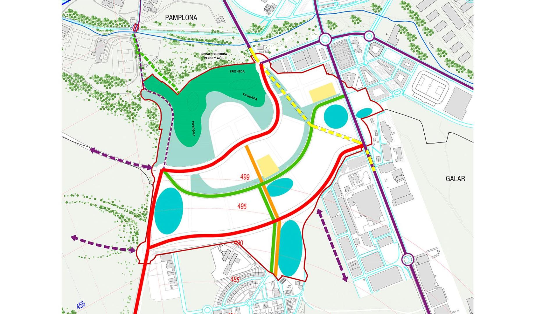 El diseño del nuevo barrio de Donapea de Pamplona