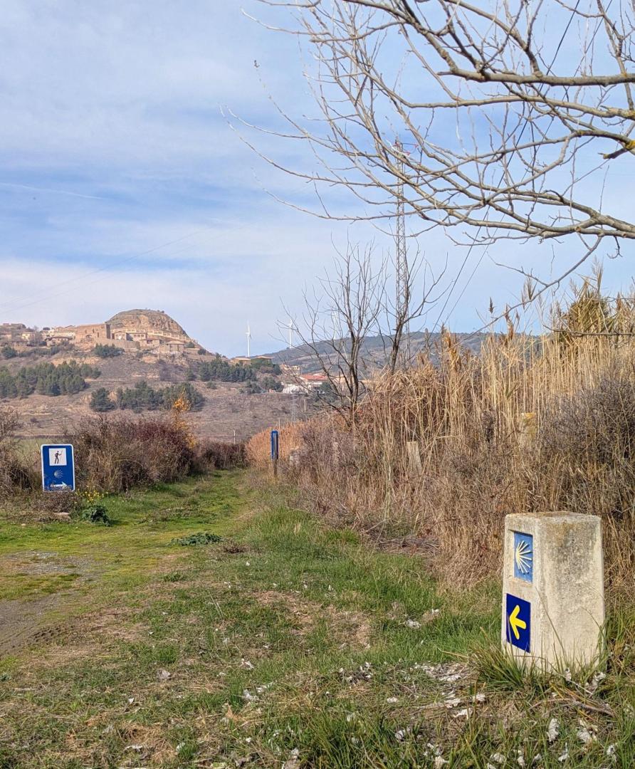 Camino de Santiago a su paso por Rocaforte (Sangüesa)
