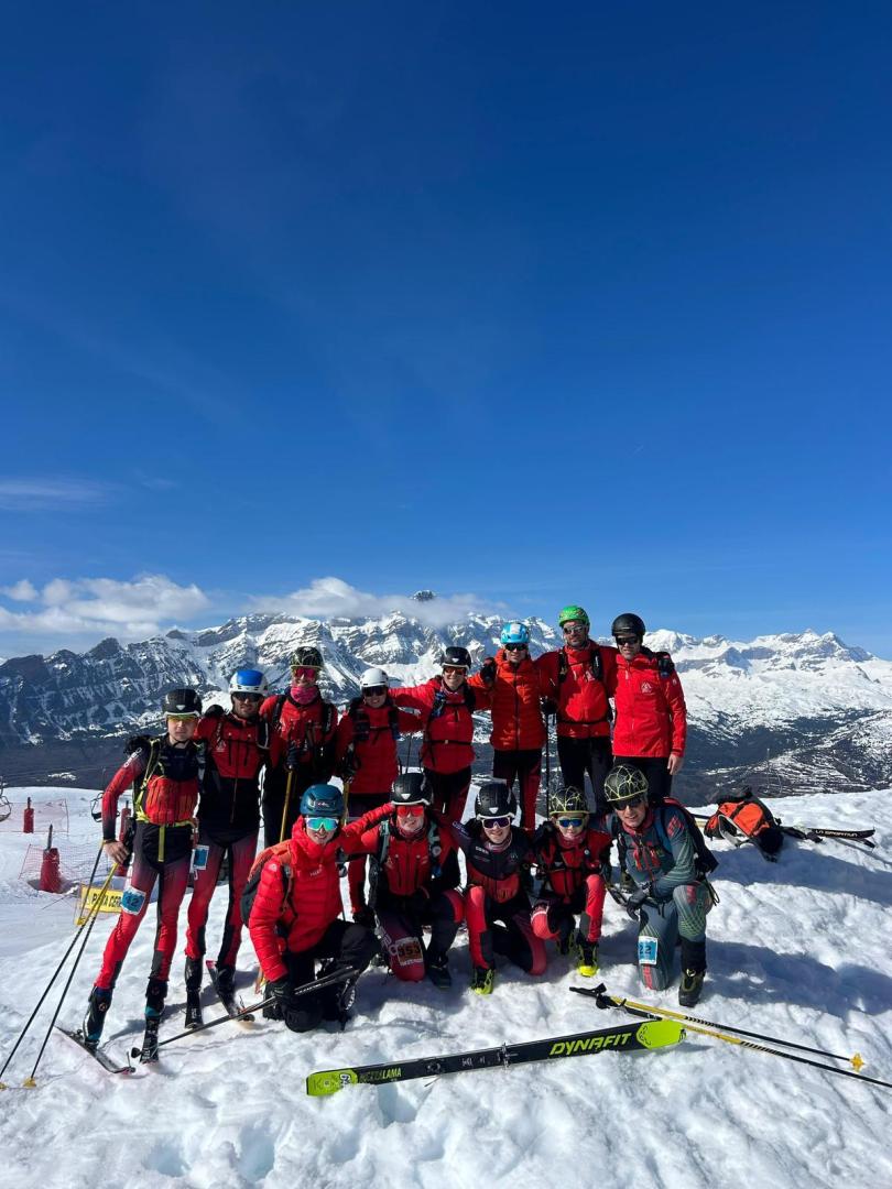 Participantes navarros en el Campeonato de España de Esquí de Montaña celebrado en Panticosa