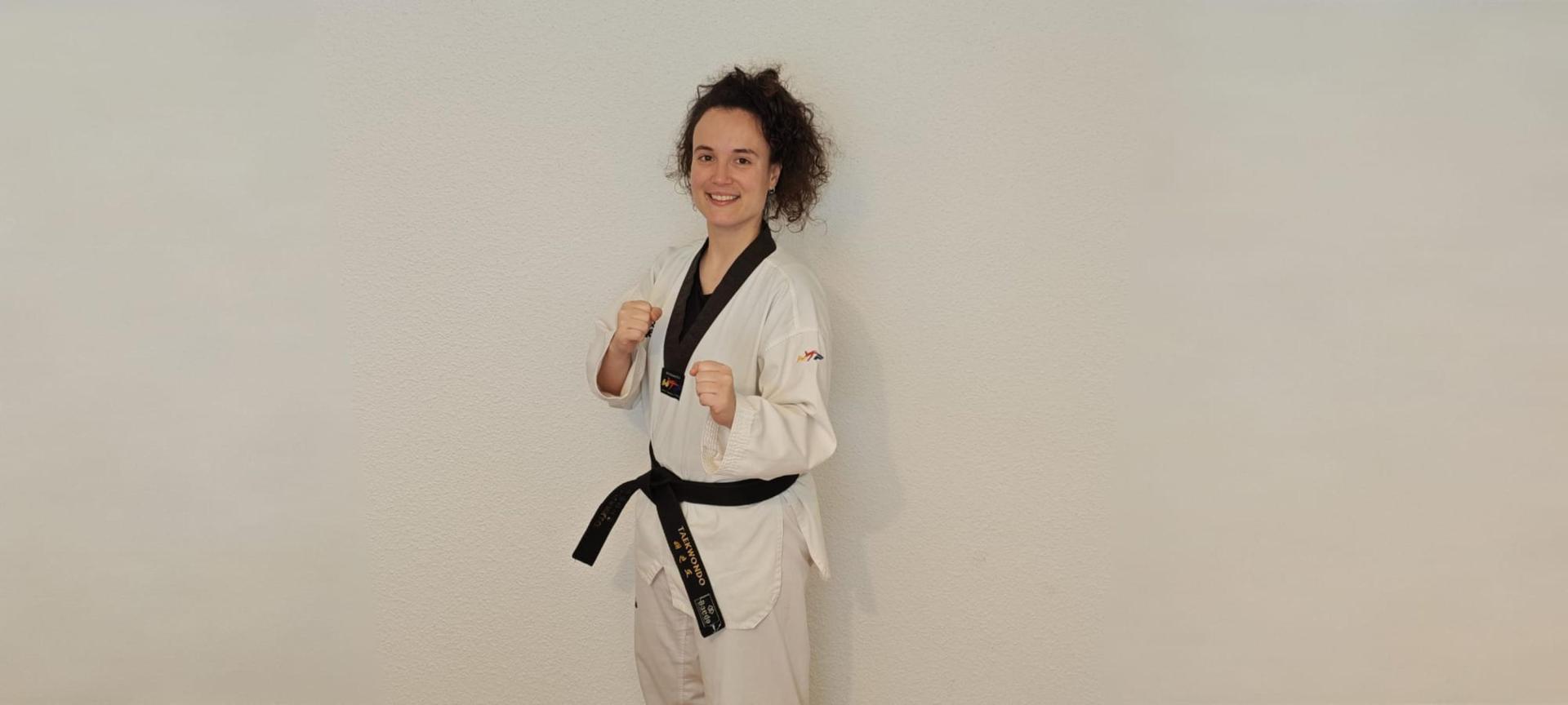 Marta Planillo Armendáriz, sangüesina al frente de la Escuela de taekwondo Kwon