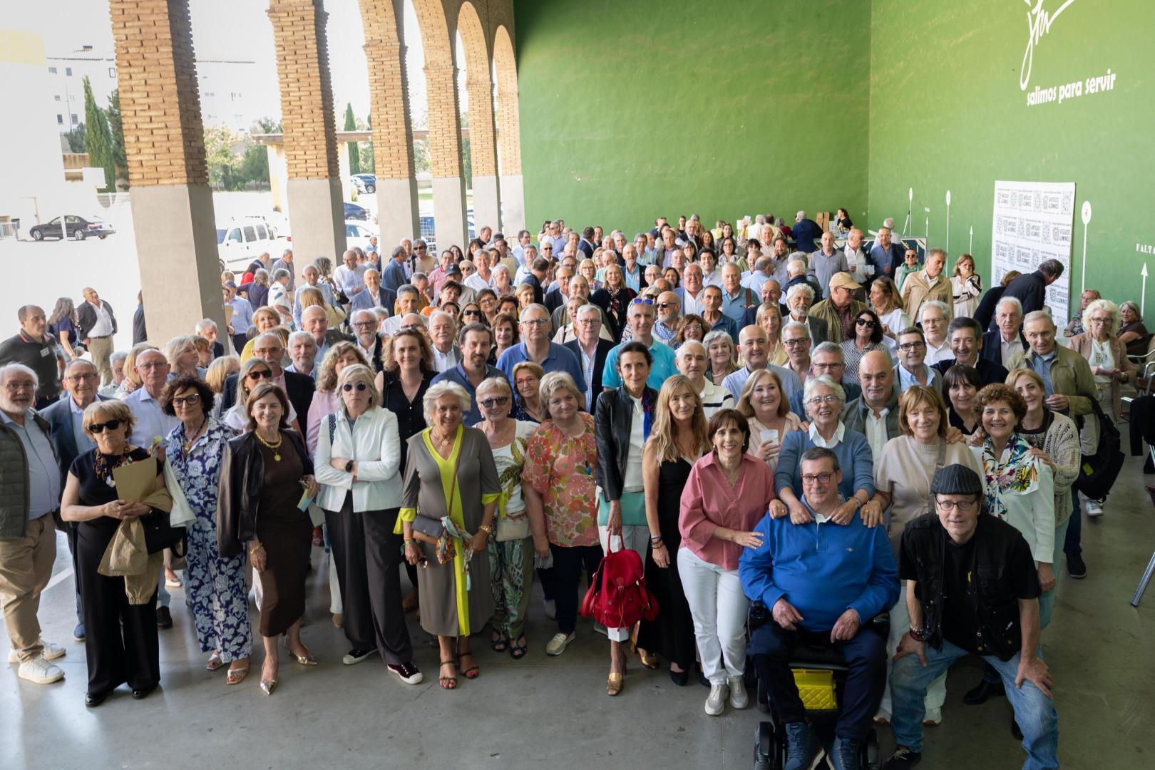 Imagen de algunos de los participantes en el Día del Antiguo Alumno del Colegio Jesuitas de Tudela