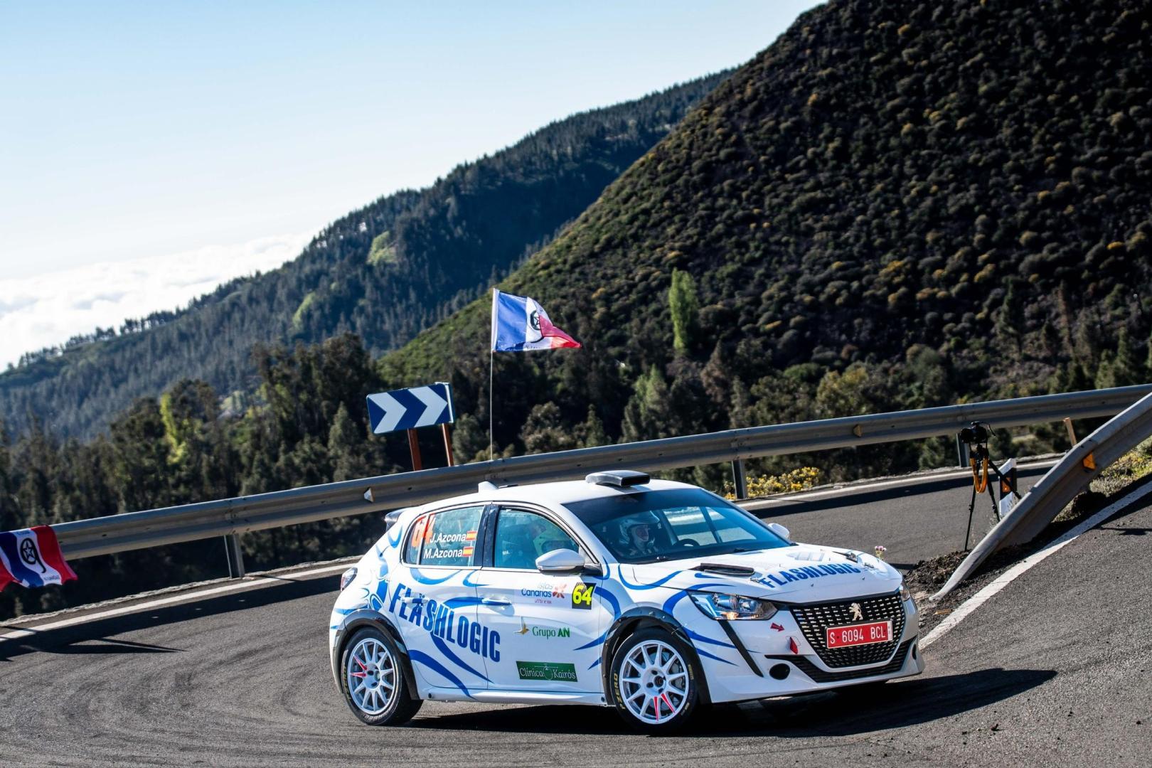 El Peugeot 208 Rally 4 que pilotó Javier Azcona junto a su hija Marina