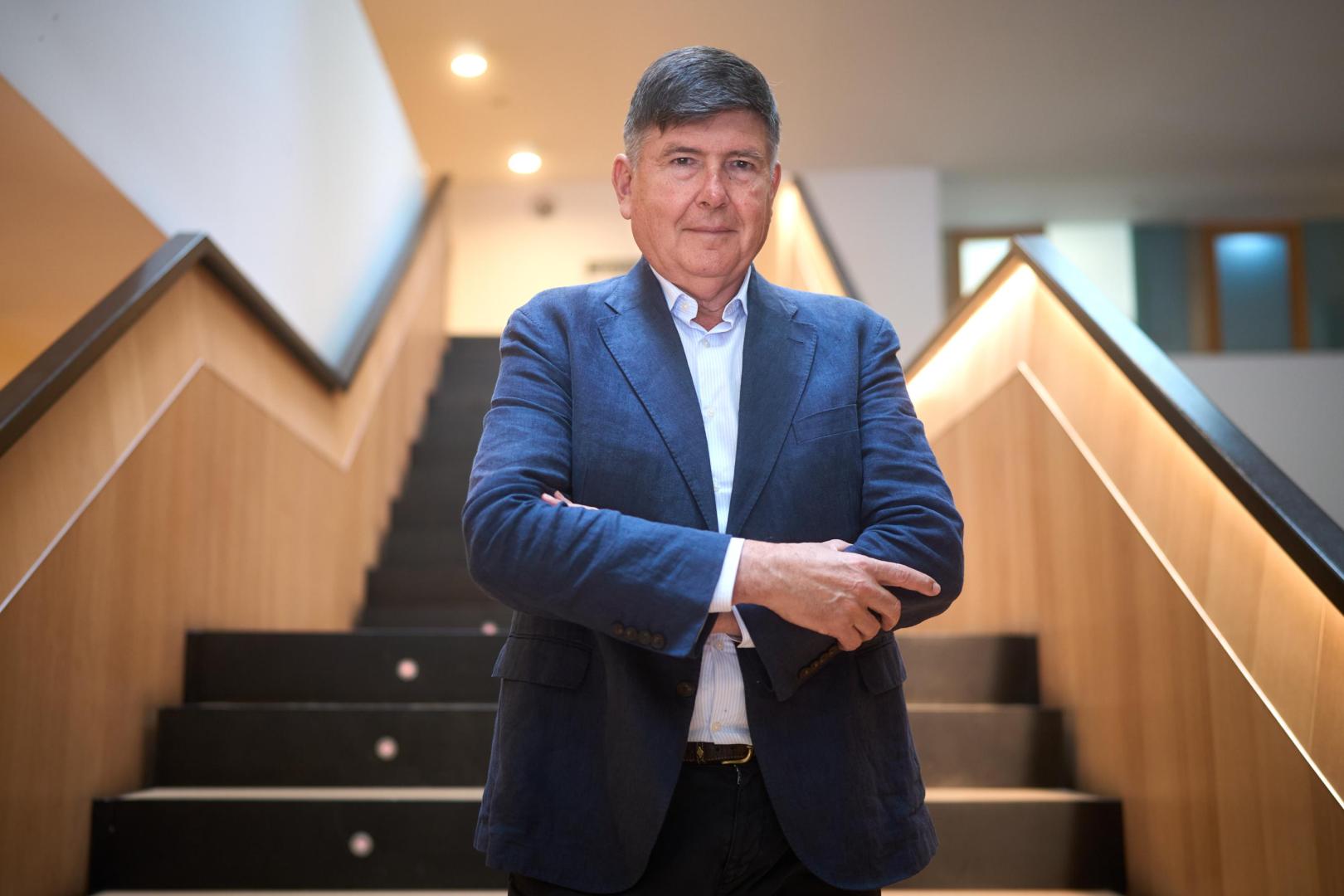 Manuel Pimentel, escritor y ex ministro de Trabajo  y escrito, en IV Día de la Industria Agroalimentaria, celebrado en Baluarte
