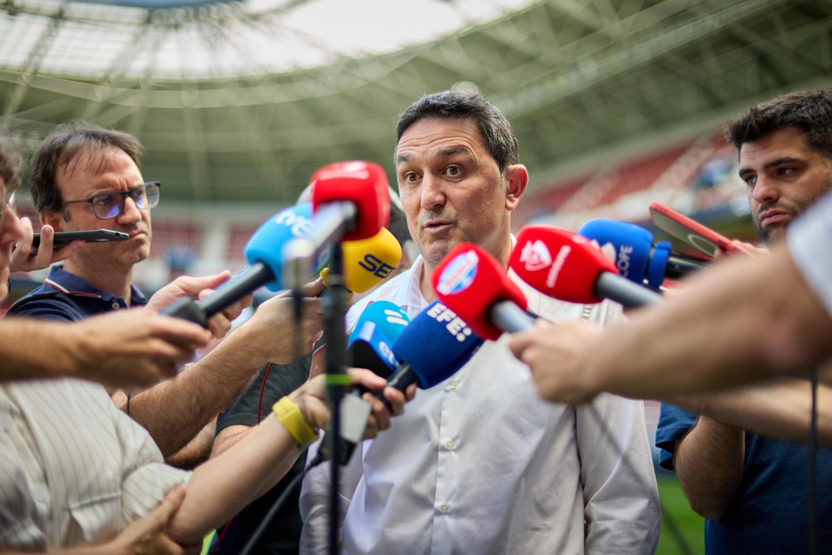 Comparecencia de Braulio Vázquez previa al trascendental partido de la última jornada de Liga en Getafe