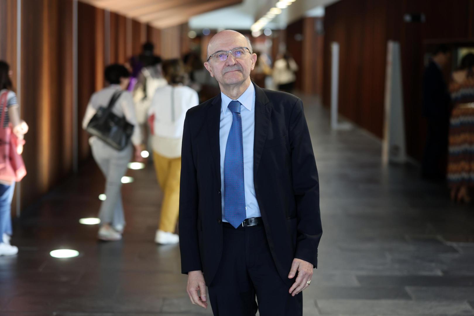 Miguel Ángel Martínez-González, catedrático de la Universidad de Navarra, en Baluarte.