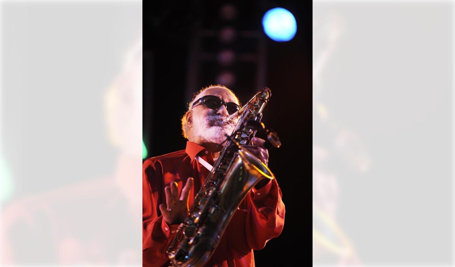 El saxofonista Sonny Rollins, en un concierto en Vitoria en 2008