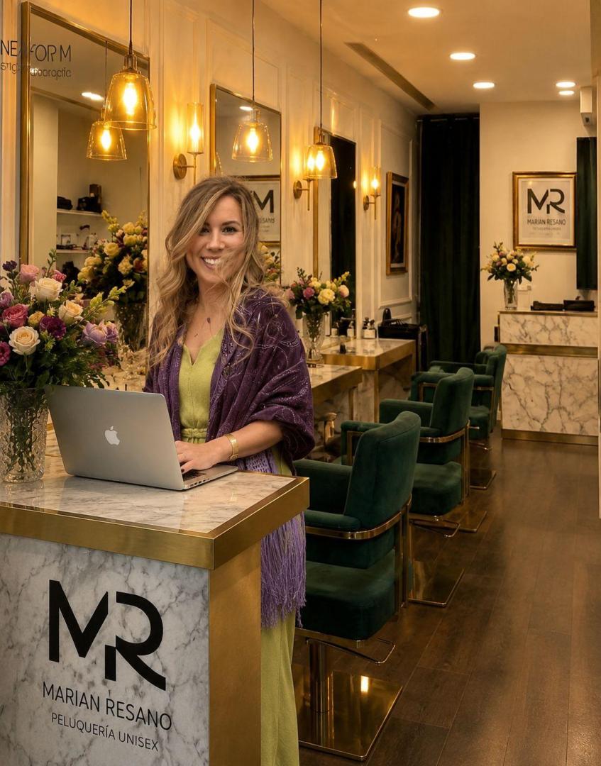 Marian Resano, en el salón del Hotel Tres Reyes