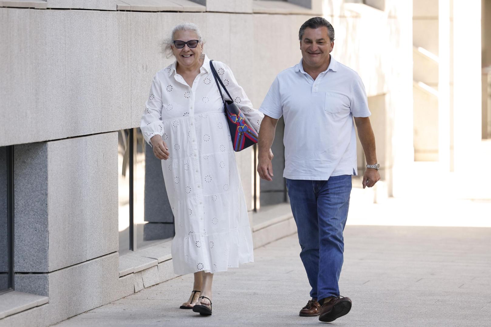 La empresaria Carmen Pano, a su llegada este lunes a la Audiencia Nacional.