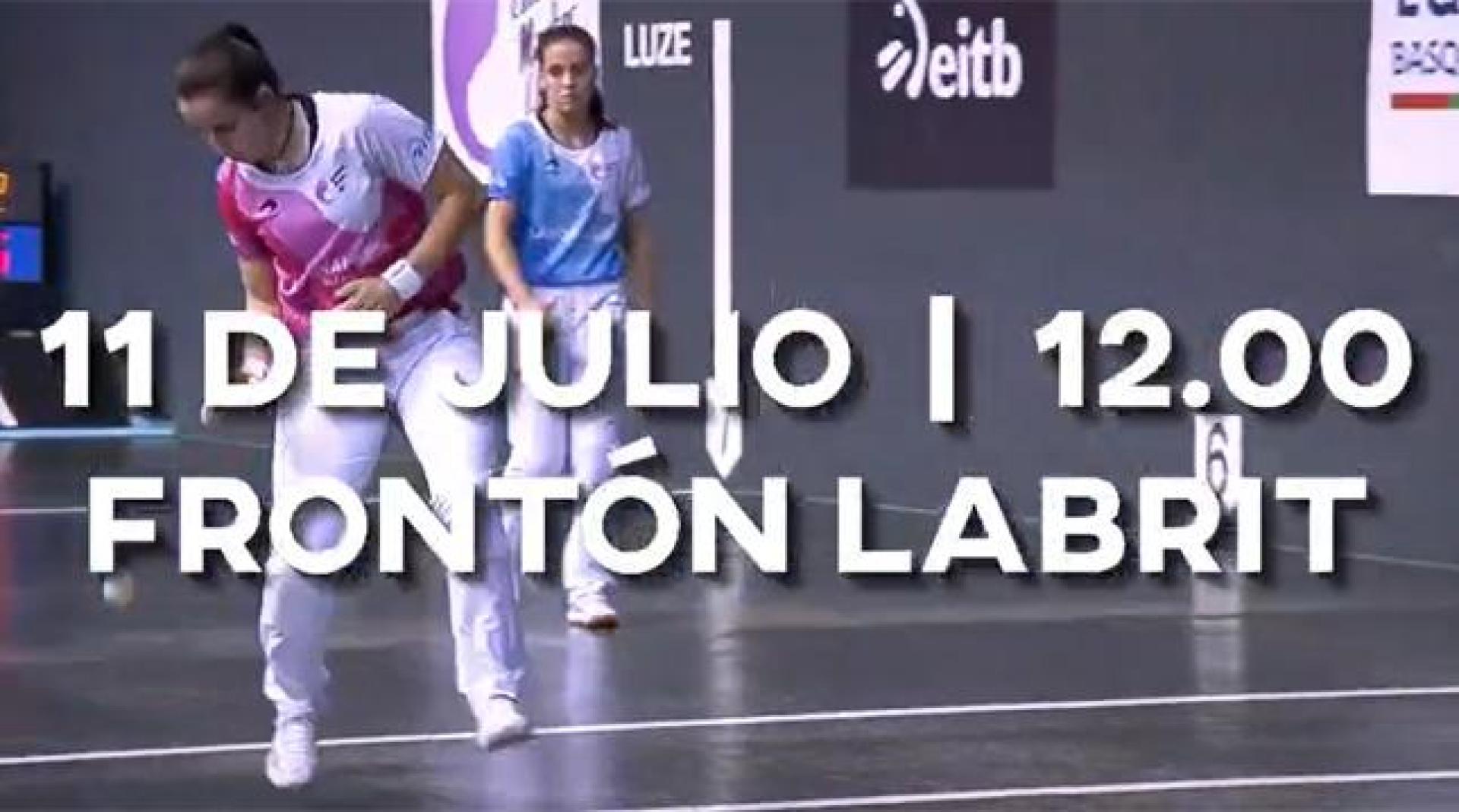 Final de la VIII edición del torneo San Fermín de pelota a mano femenina