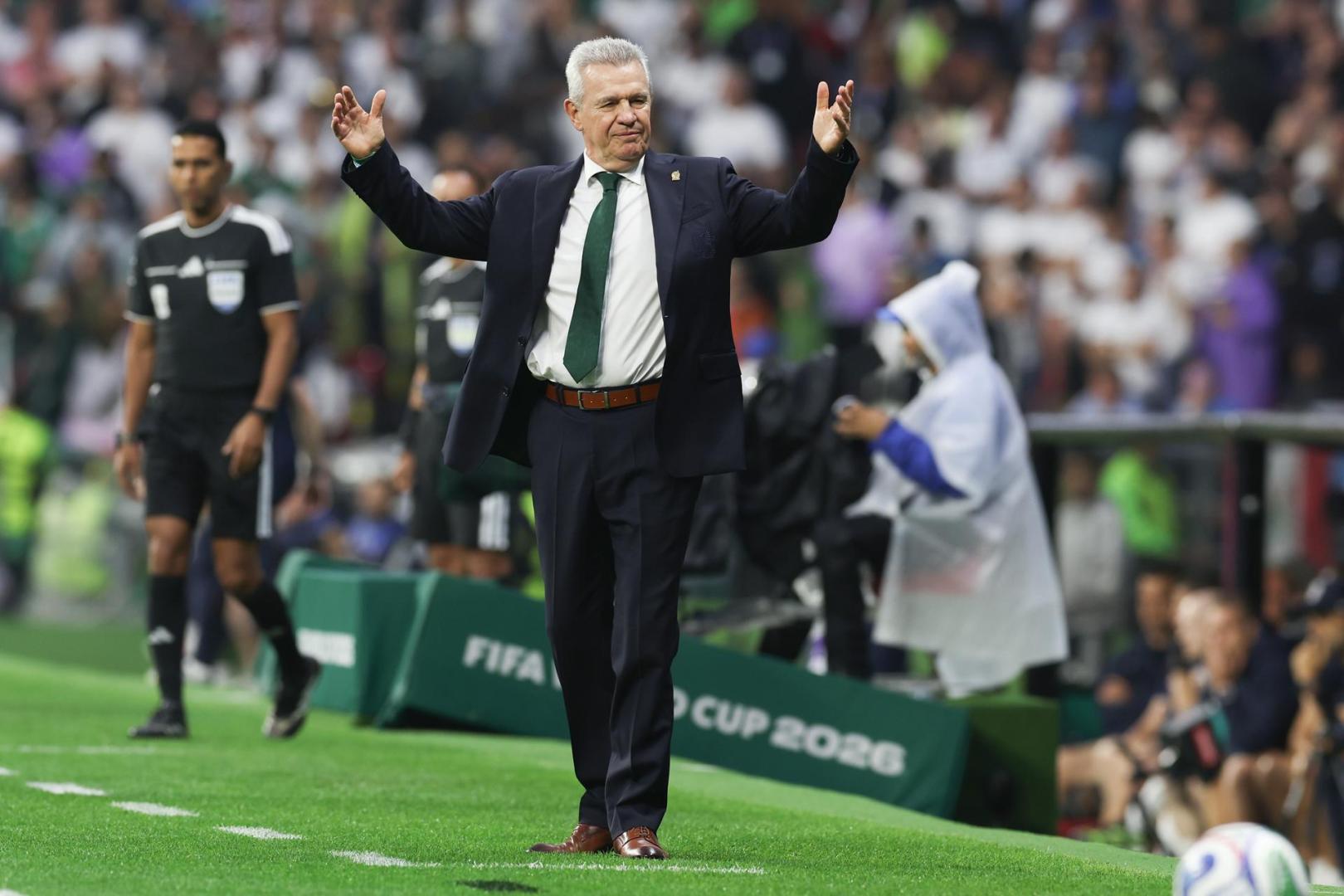 Javier Aguirre, durante el partido de México ante Inglaterra
