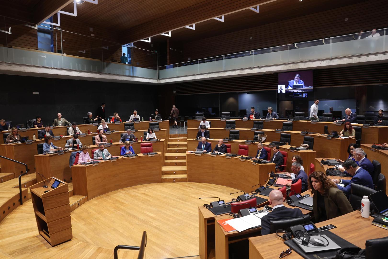 El Parlamento de Navarra, durante una sesión plenaria el pasado 21 de mayo