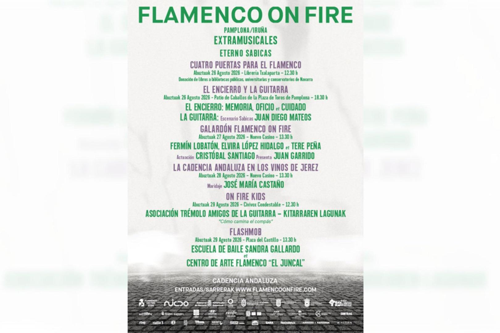 Flamenco On Fire llega a Pamplona del 26 y el 29 de agosto