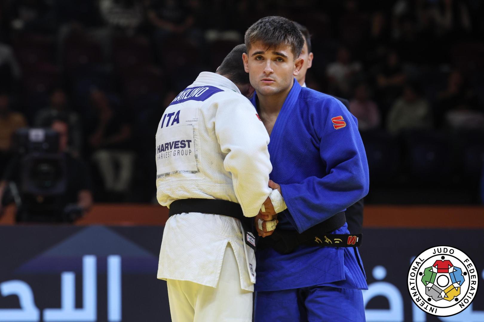 Asier Murillo, durante su pelea por el bronce ante el italiano