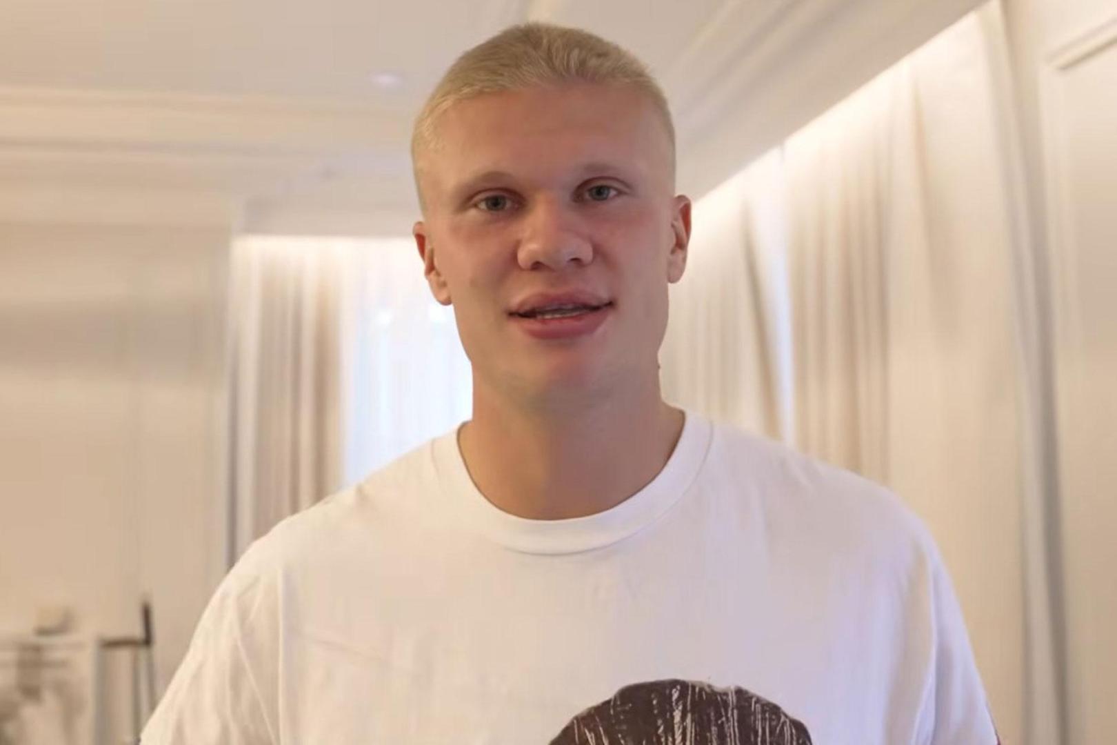 Cambio de look de Haaland, jugador del Manchester City
