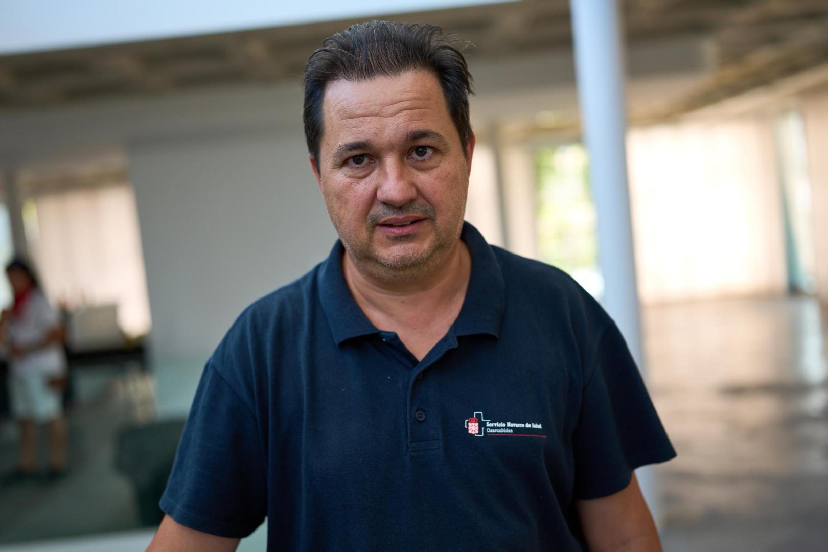 Manuel Mozota Nuñez, director del centro de salud de Noáin, en el ayuntamiento de la localidad
