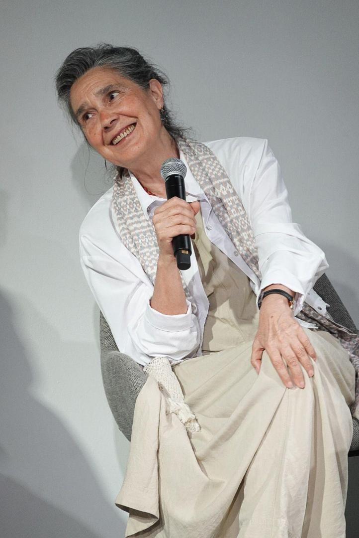 La directora tudelana Ana Díez al presentar en junio la restauración de 'Ander eta Yul'.