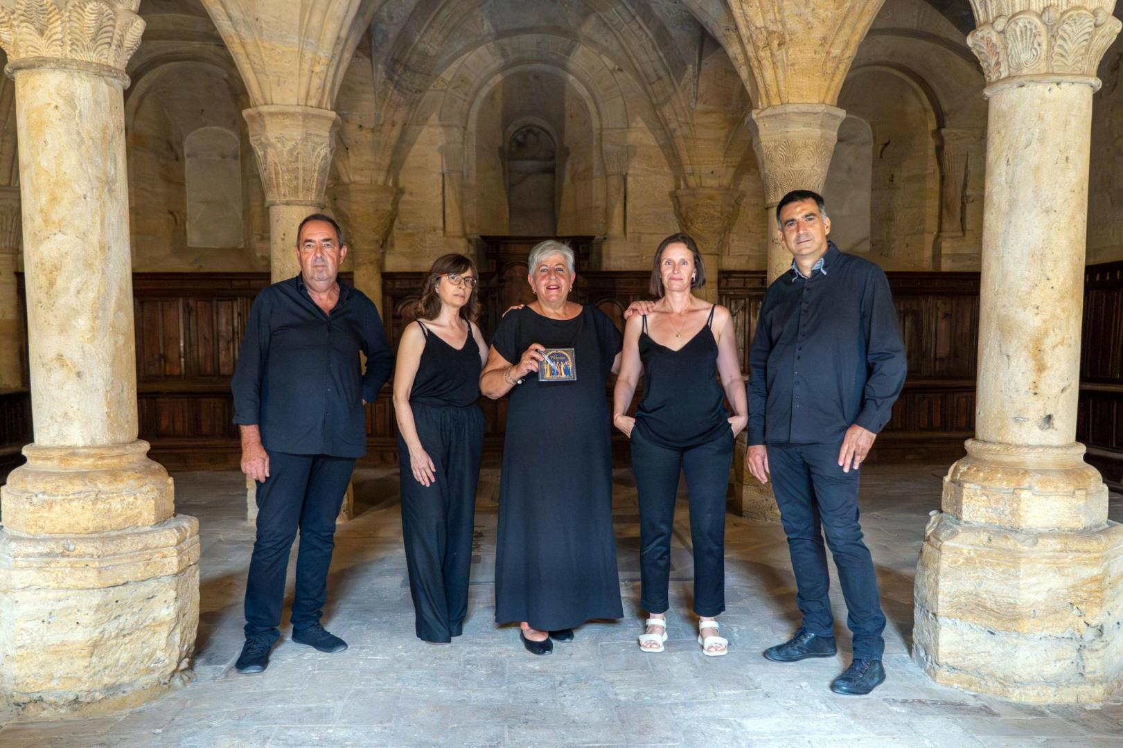 De izquierda a derecha: Manuel Frías, Elena Maturana, Marga Andrés, Ana Reyes, y Rafael Puy
