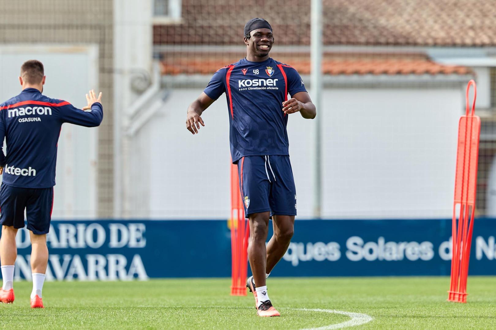 Foto del entrenamiento de Osasuna este 10 de septiembre