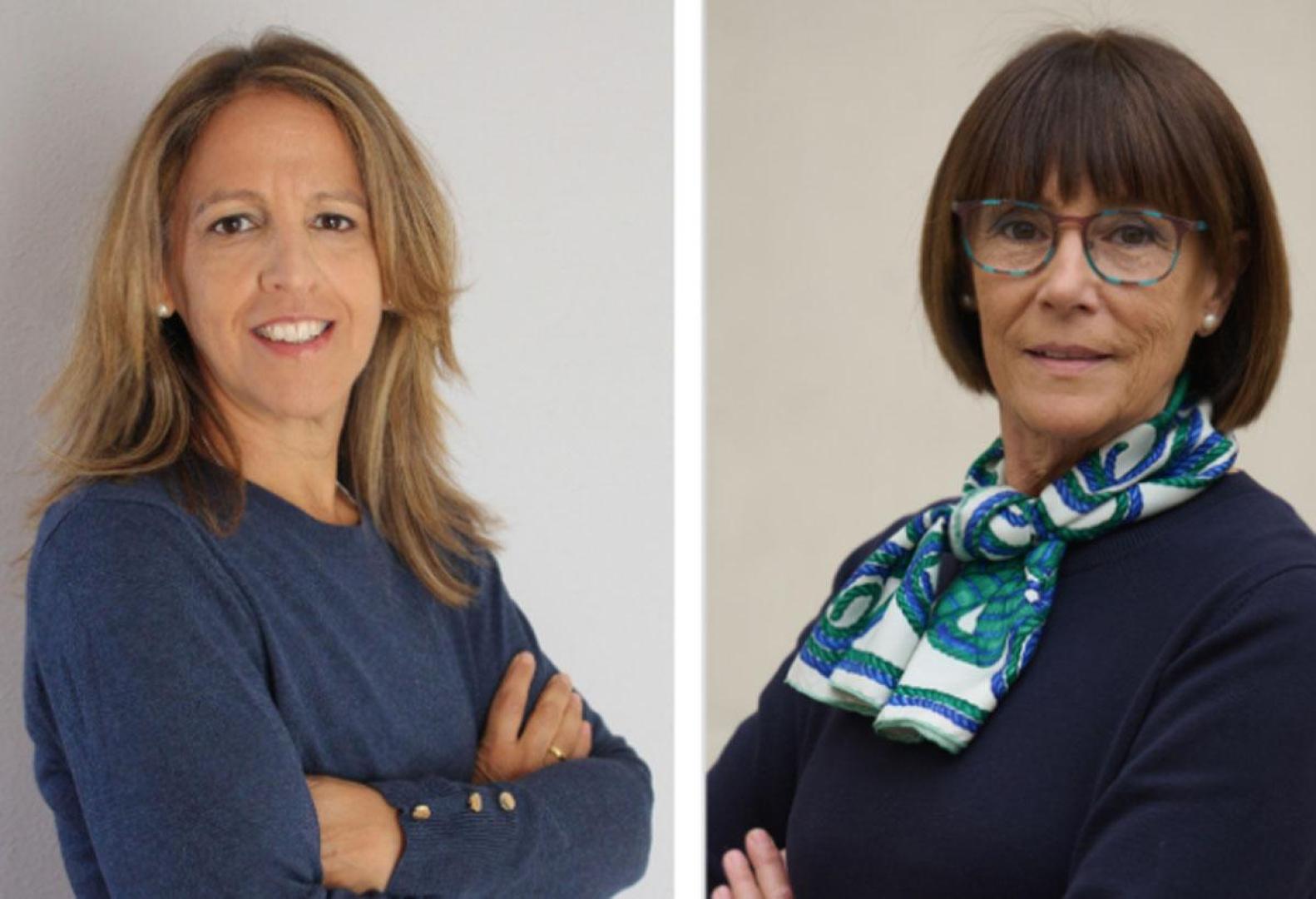 Nely Soto, izquierda, es profesora titular de la UPNA, y Mercedes Ferro, vicepresidenta de la Asociación Nacional de Directivos de Enfermería