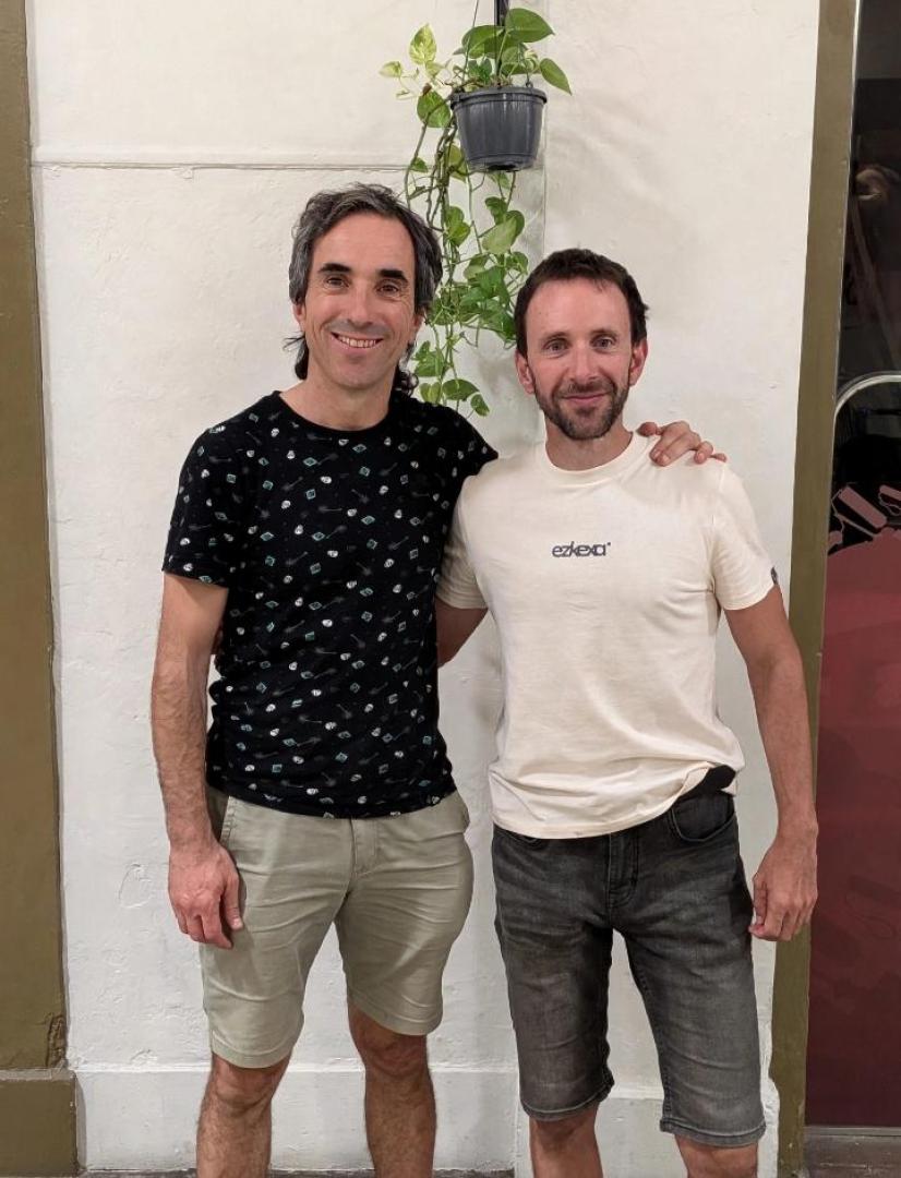 Jon Artola Urrutia y Jabier Leoz Aristu, el alma de Jokai Produkzioak, de Lekunberri.