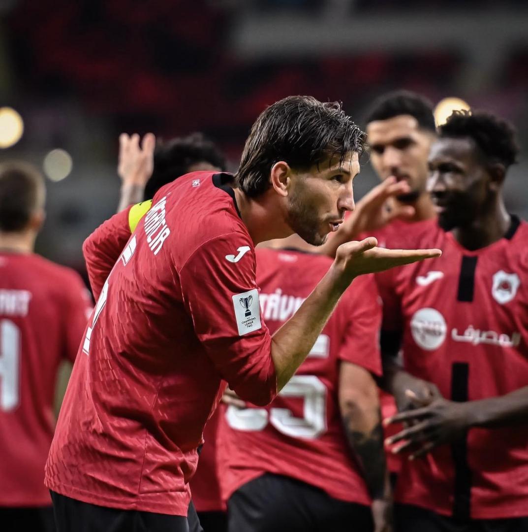 David García celebra un gol el pasado 16 de septiembre.al-rayyan