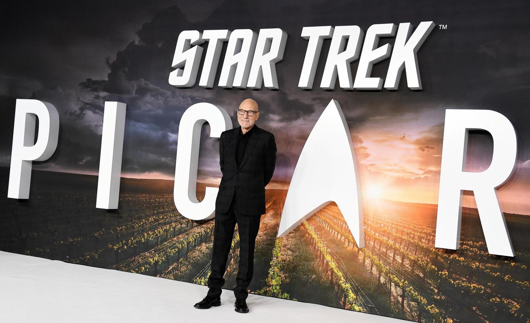 El actor Patrick Stewart, en el estreno en Londres de 'Star Trek: Picard', en 2020