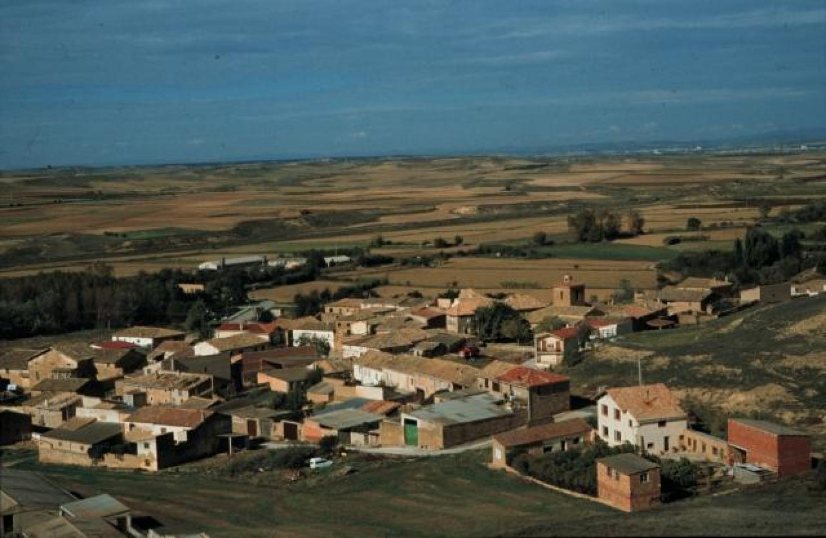 Rada roza los 600 habitantes y en Murillo el Cuende, en la foto, viven 55. DN