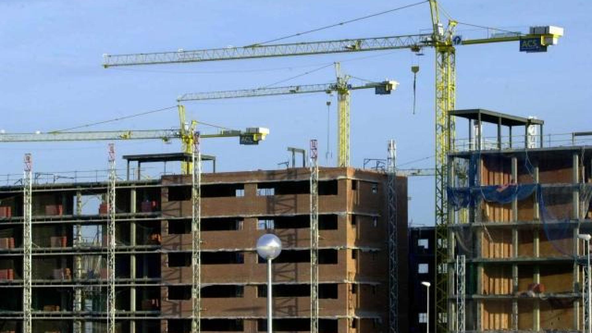 Viviendas en construcción, en una imagen de archivo. 	DN