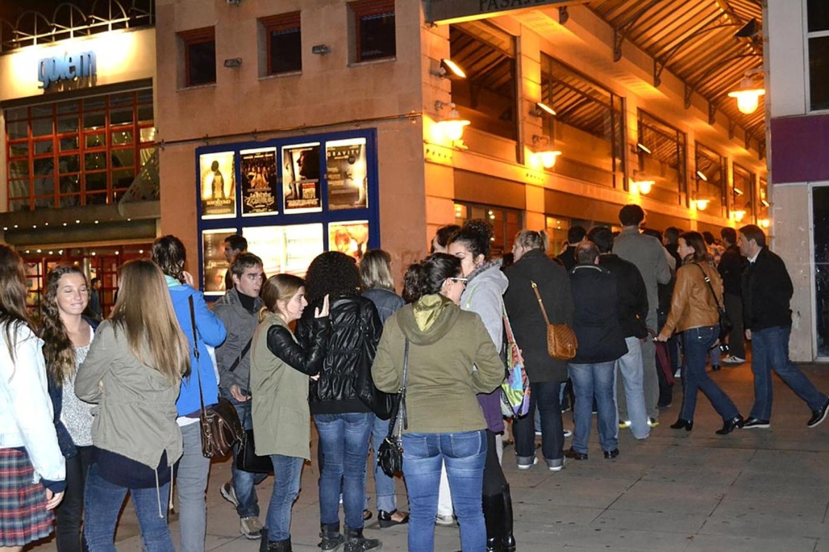 Colas en los cines Golem Baiona en el segundo día de la Fiesta del Cine