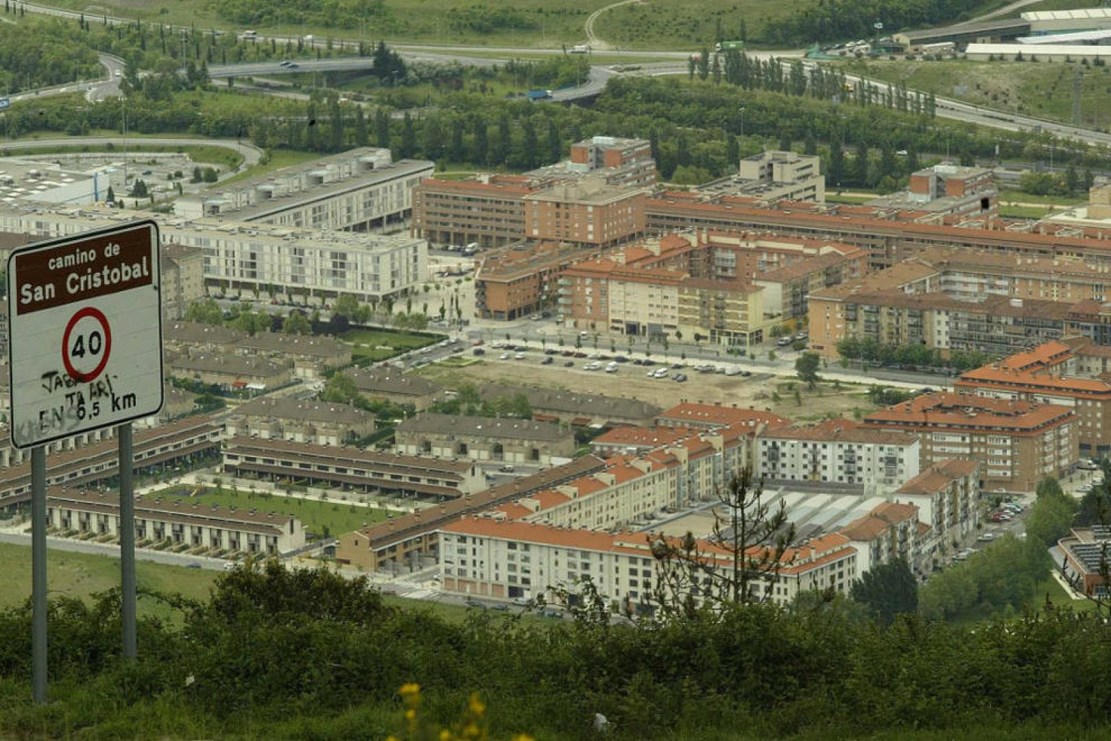 Una vista general de Berriozar.