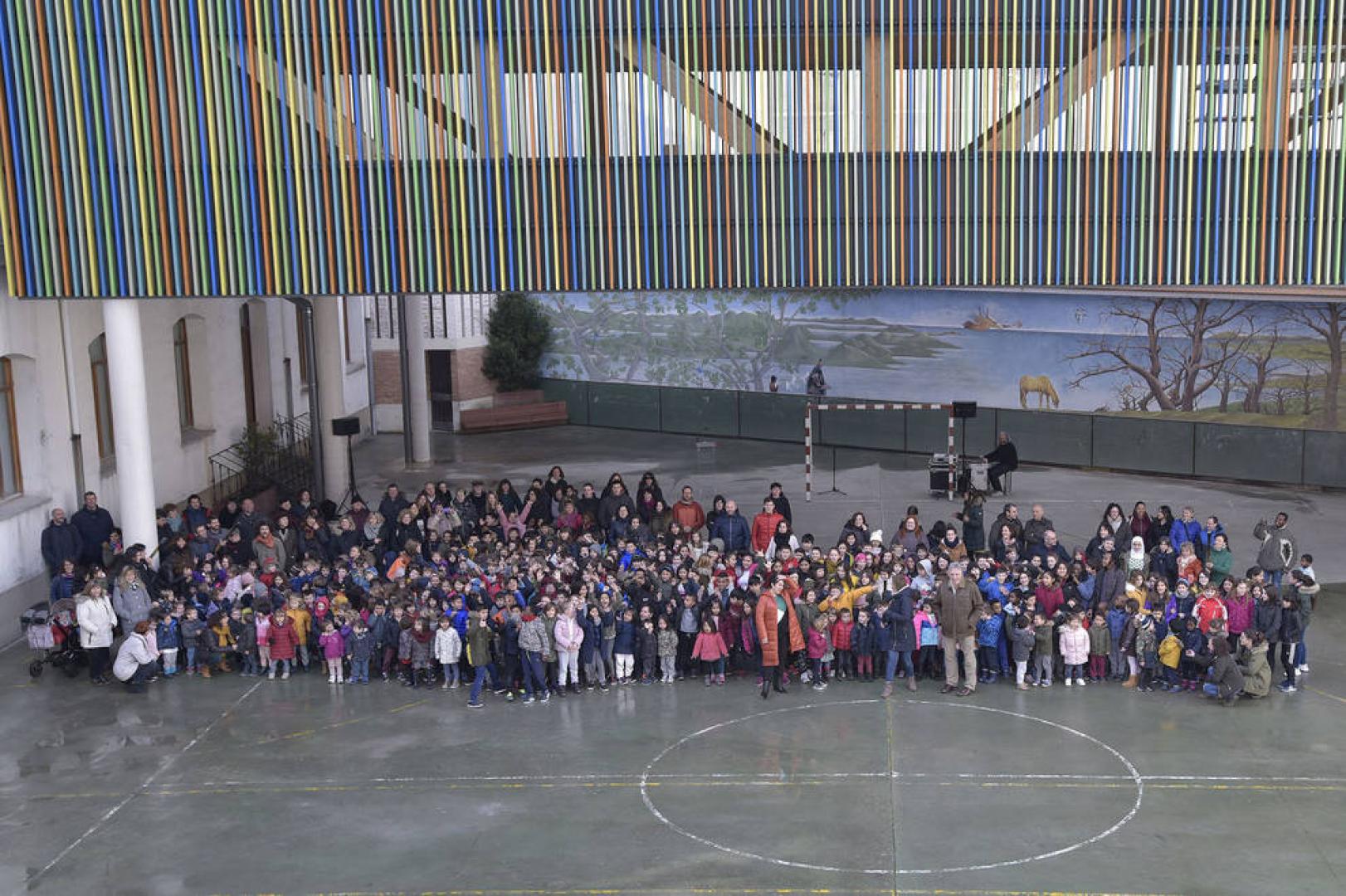 El colegio San Francisco estrena, por fin, patio cubierto
