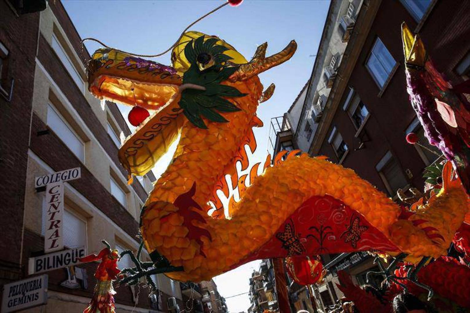 España recibe el Año Nuevo Chino con numerosas actividades