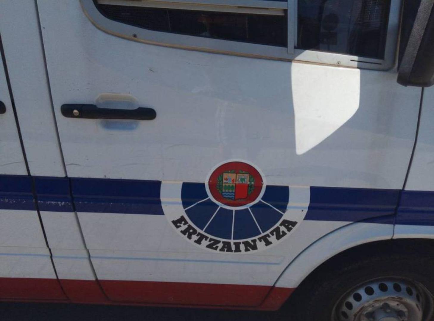 Un coche patrulla de la Ertzaintza.