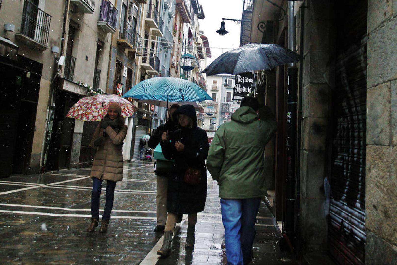 Fin de semana frío en Navarra, con lluvias el sábado por la tarde