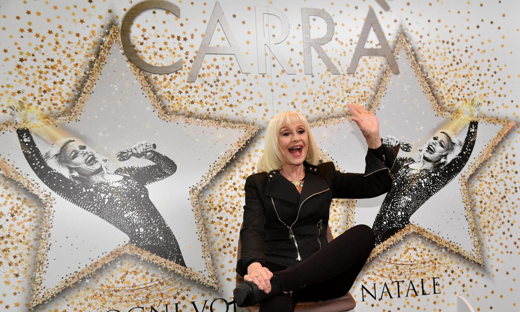 Raffaella Carrà, durante la presentación de un espectáculo