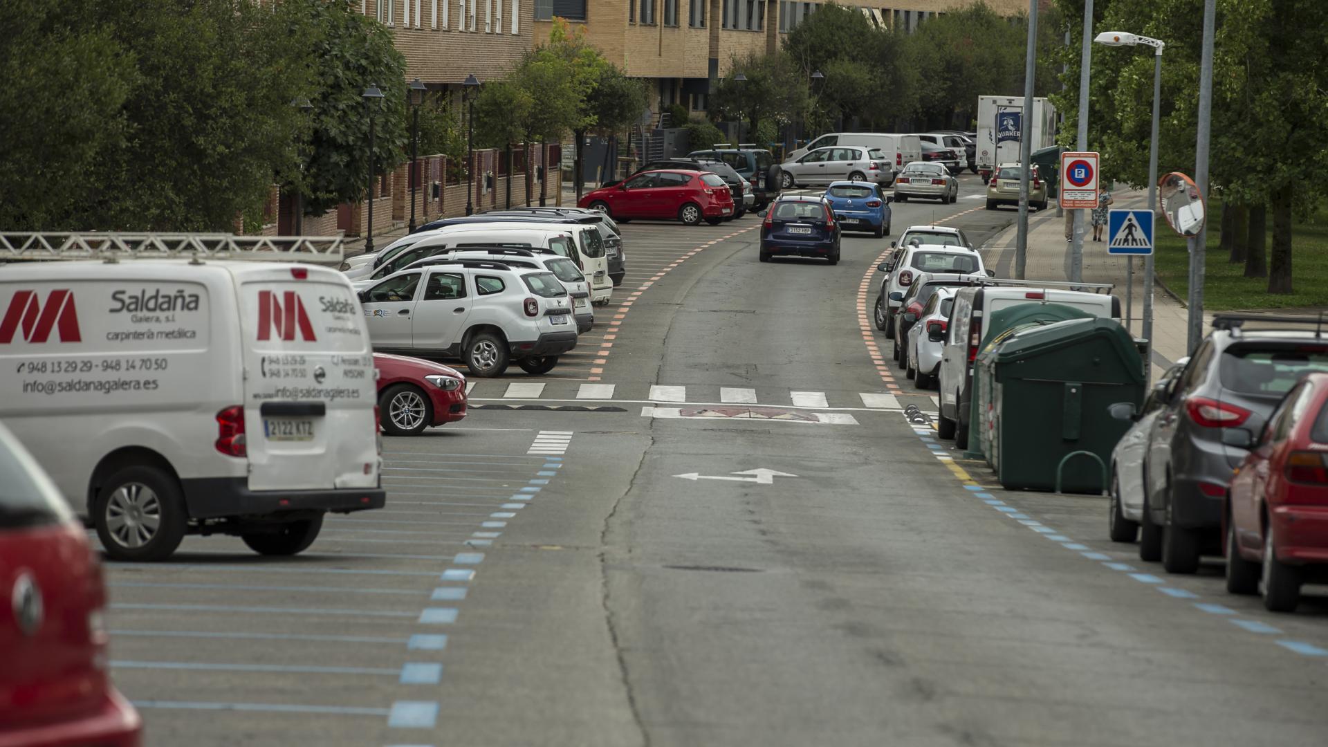 Calle Padre Andoain, en la Txantrea