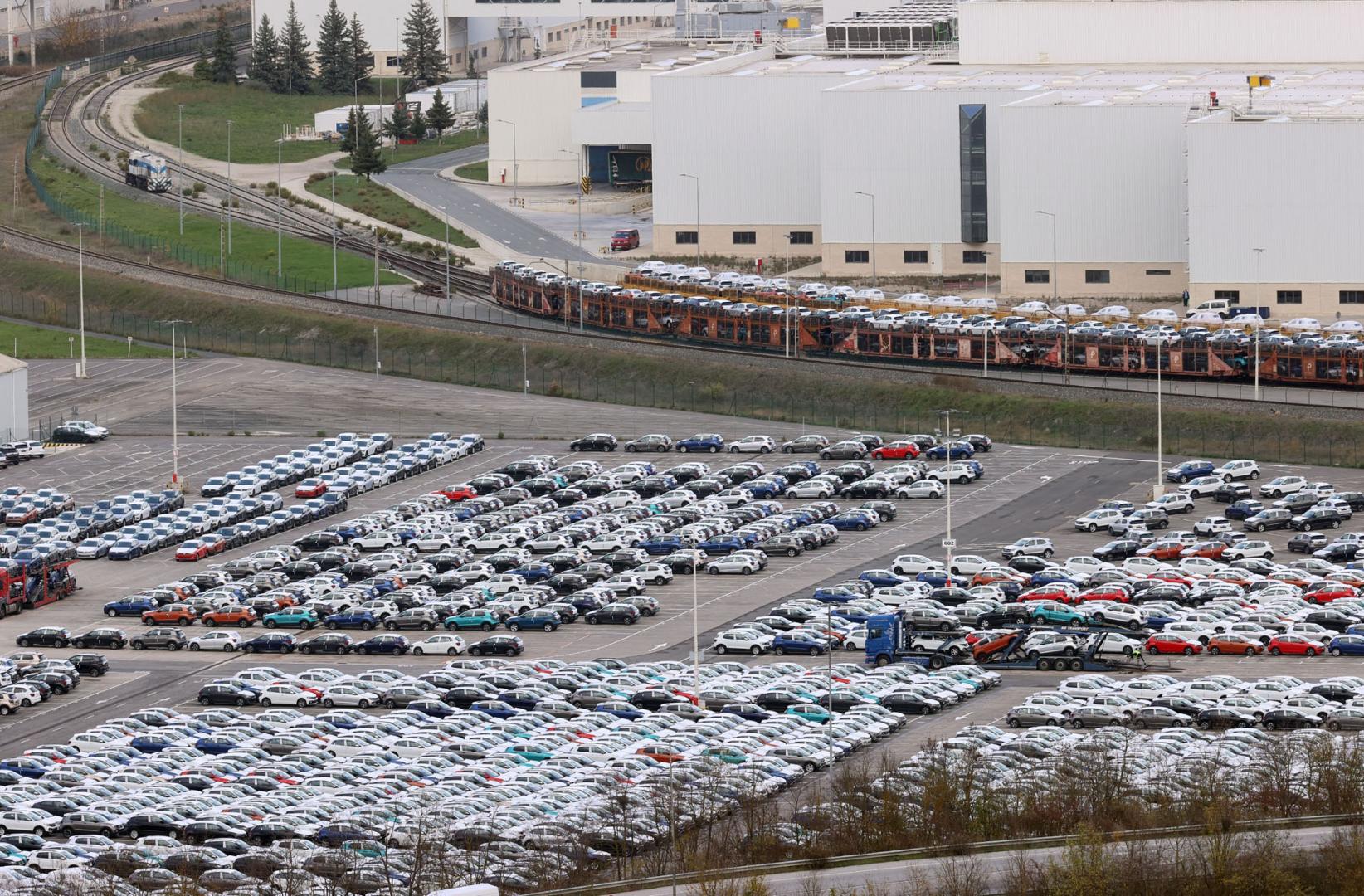 Imagen exterior de la factoría de Volkswagen Navarra, en Landaben
