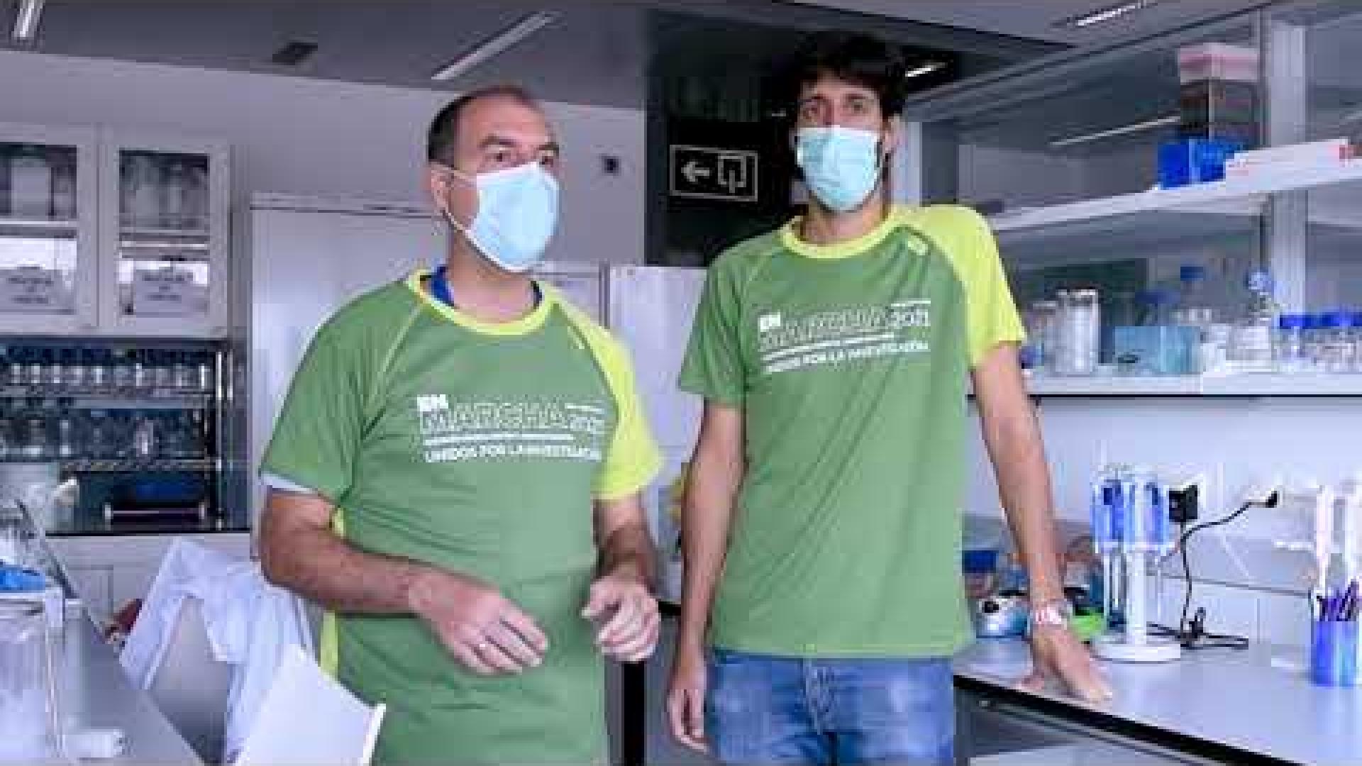 Investigadores En marcha 2021: David Escors y Hugo Arasanz para la carrera de la AECC.