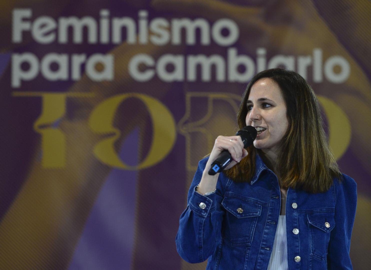 Ione Belarra participa este domingo en el acto "Feminismo para cambiarlo todo", a dos días del Día Internacional de la Mujer