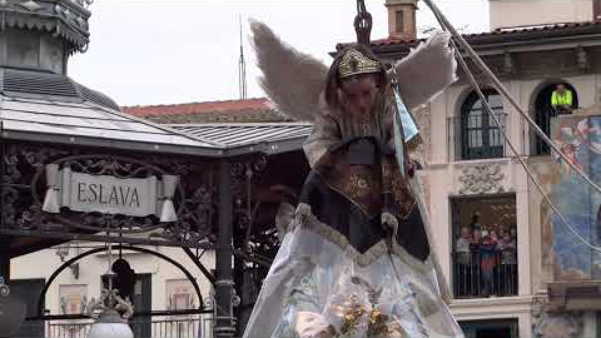 Tudela celebra durante el Domingo de Resurrección esta tradición que representa la aparición del Arcángel San Gabriel a María para anunciarle la resurrección del Señor.