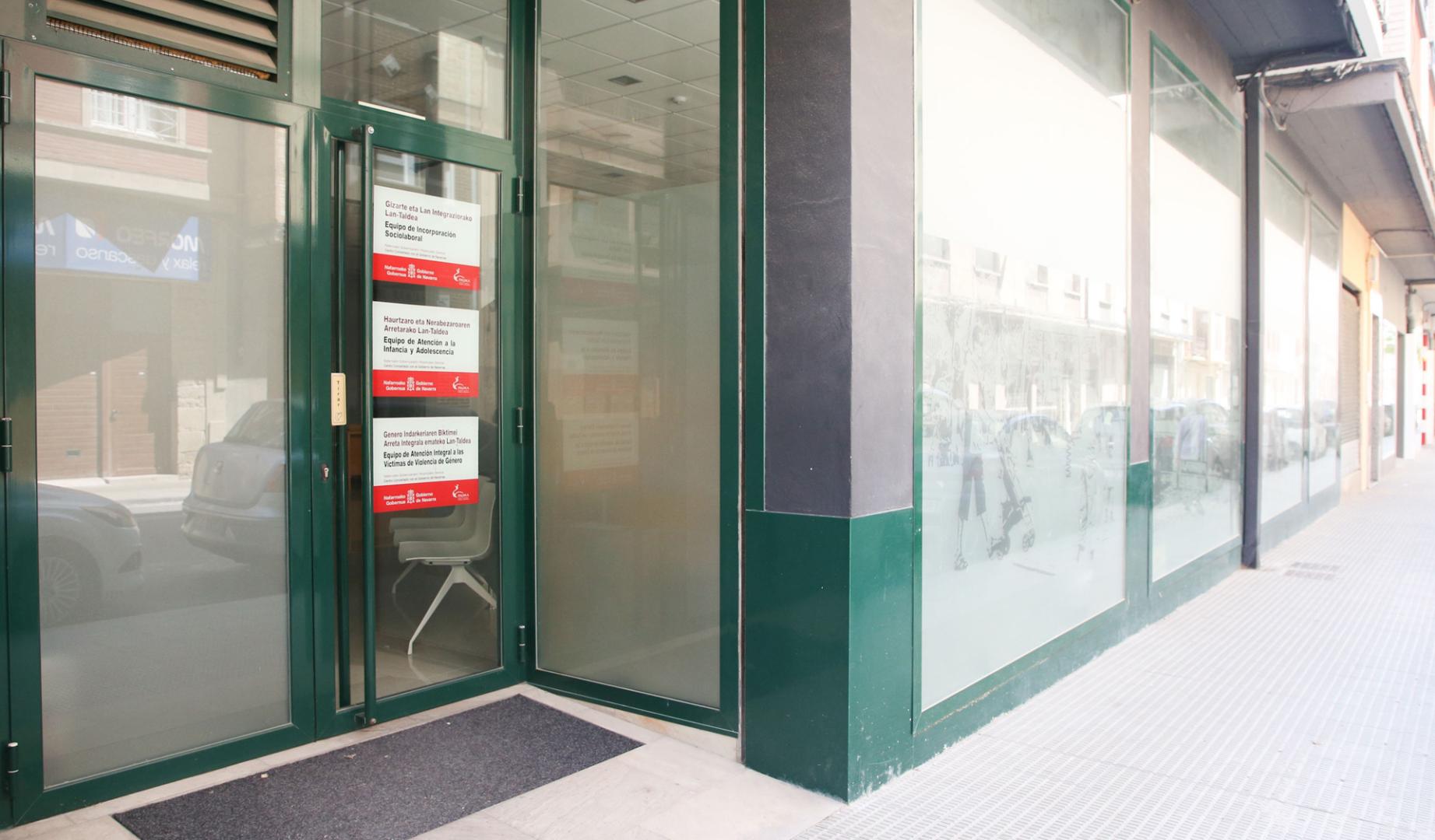 Fachada del nuevo centro de Servicios Sociales de Tafalla