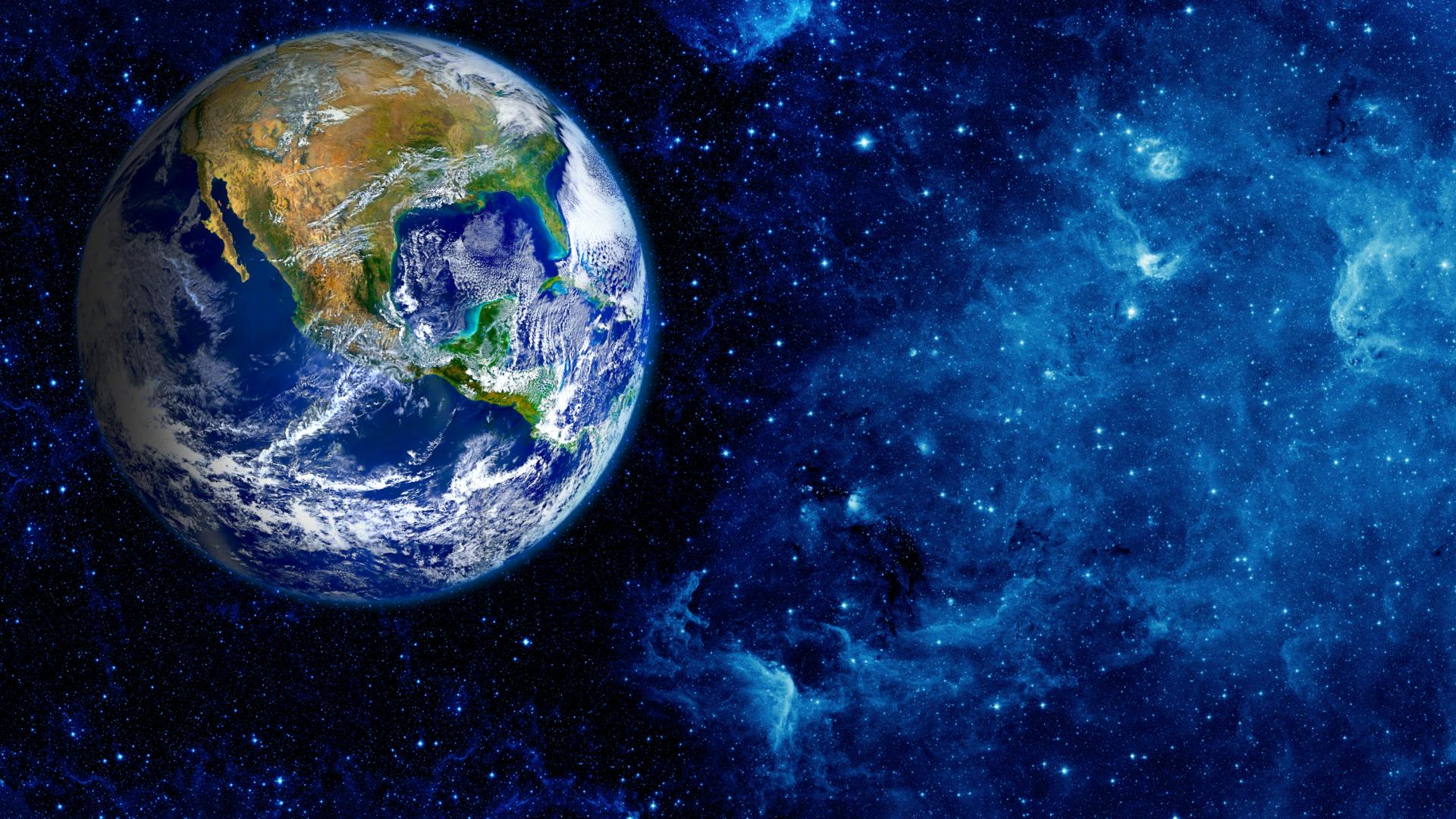 La tierra vista desde la luna