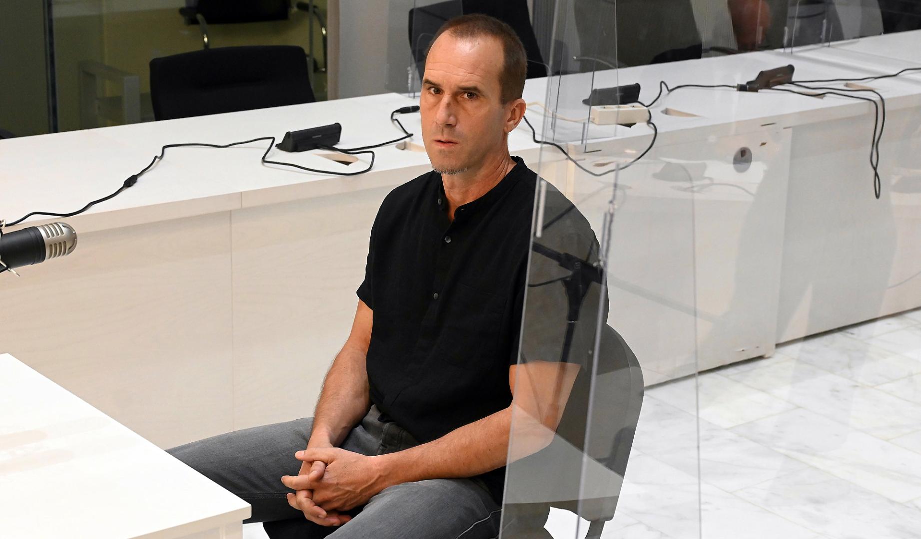 El histórico exjefe militar de ETA Garikoitz Aspiazu Rubina, Txeroki, recientemente entregado por Francia, durante el juicio que se sigue contra él en la Audiencia Nacional