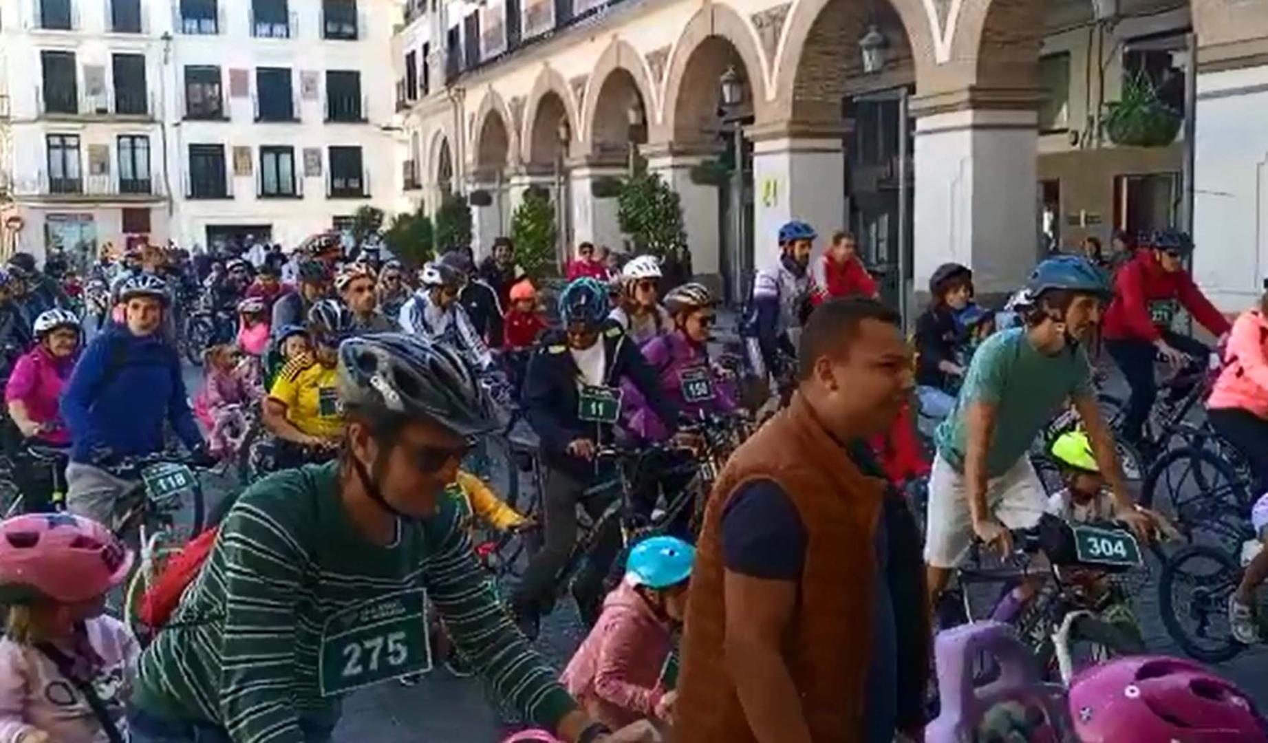 355 personas participan en la ruta ciclista Reto +100 en Tudela con motivo de la Semana Europea de la Movilidad
