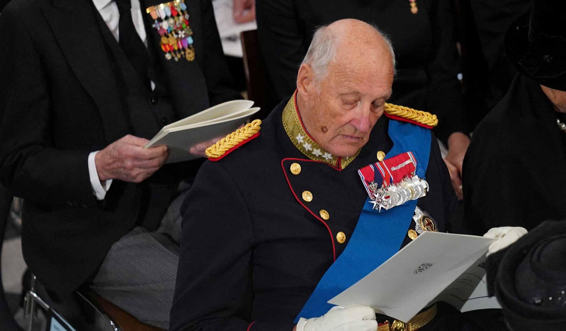 El rey Harald de Noruega