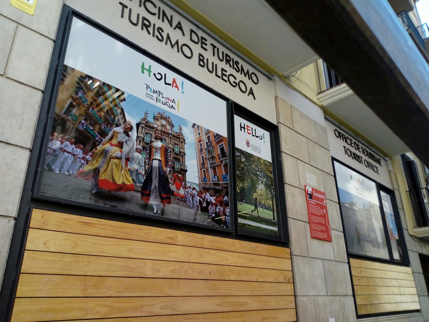Oficina de Turismo de Pamplona, sita en la plaza Consistorial