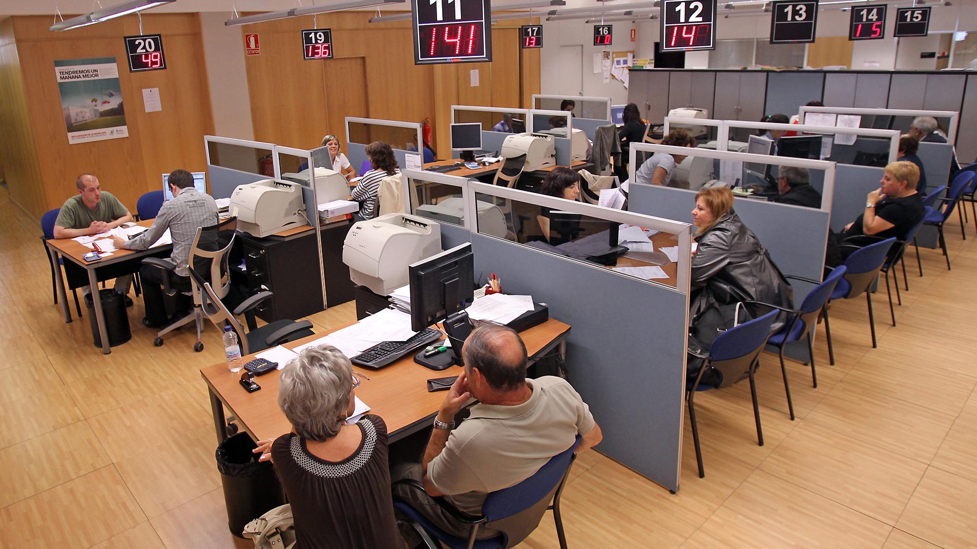 Oficina de Hacienda del Gobierno de Navarra, en una imagen de archivo